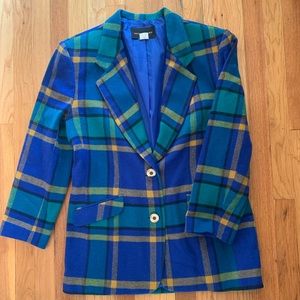 Vintage Plaid Blazer